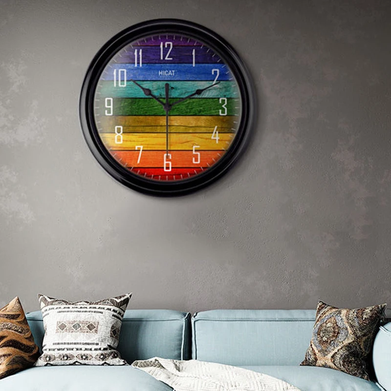 

Современные круглые Настенные часы для гостиной, дизайнерские винтажные Стильные Классические настенные часы, потертый минималистичный б...