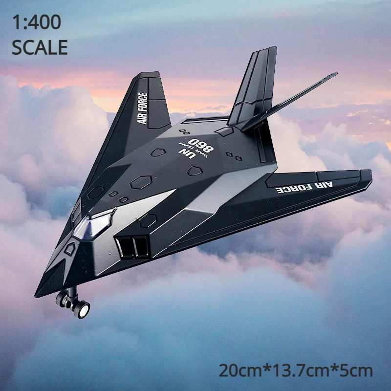 

Military Model Toys F117 F-117 stealth fighter Nighthawk Fighter Diecast Metal Model Toy Pull Back For Kids Gifts Collection