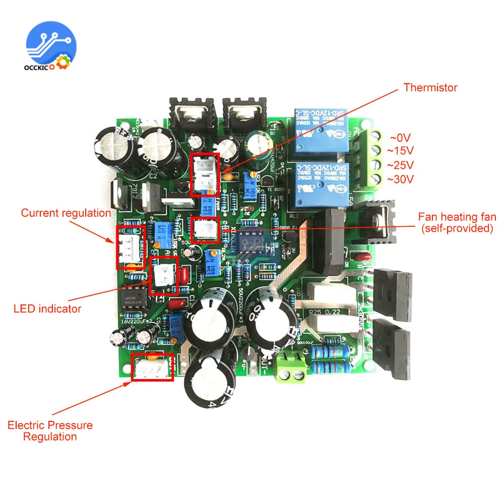 Adjustable Power Supply 0-30V 0-5A Learning Experiment Power Board Voltage Regulator Constant Current Power Board Kit