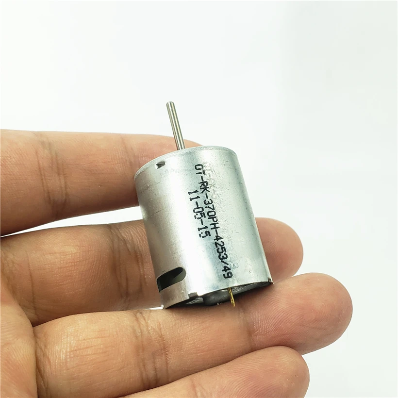 OT-RK-370PH-4253 мини 24 мм электродвигатель постоянного тока 6 в 7,4 в 9,6 в 11,1 в 12 В 33600 об/мин высокоскоростные мини-Карбоновые щетки двигатель игрушечный автомобиль Лодка