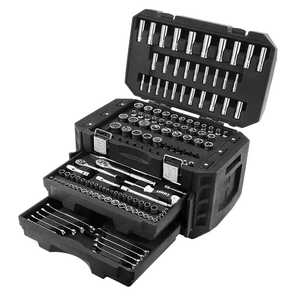 

Free Shipping 270pc Mechanics Tool Set Metric and Standard (SAE) Sockets