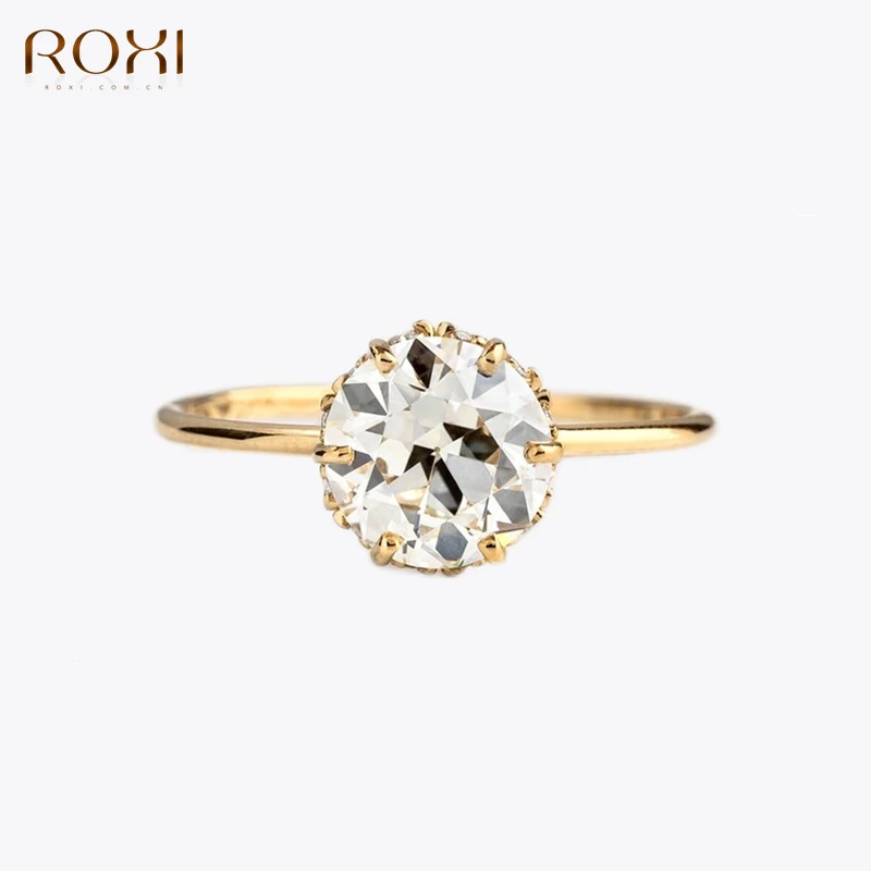 

ROXI Elegant Crystal Butterfly Moon Star Rings for Women Girls 925 Sterling Silver Jewelry Rings Wedding Couple Ring Bague Femme