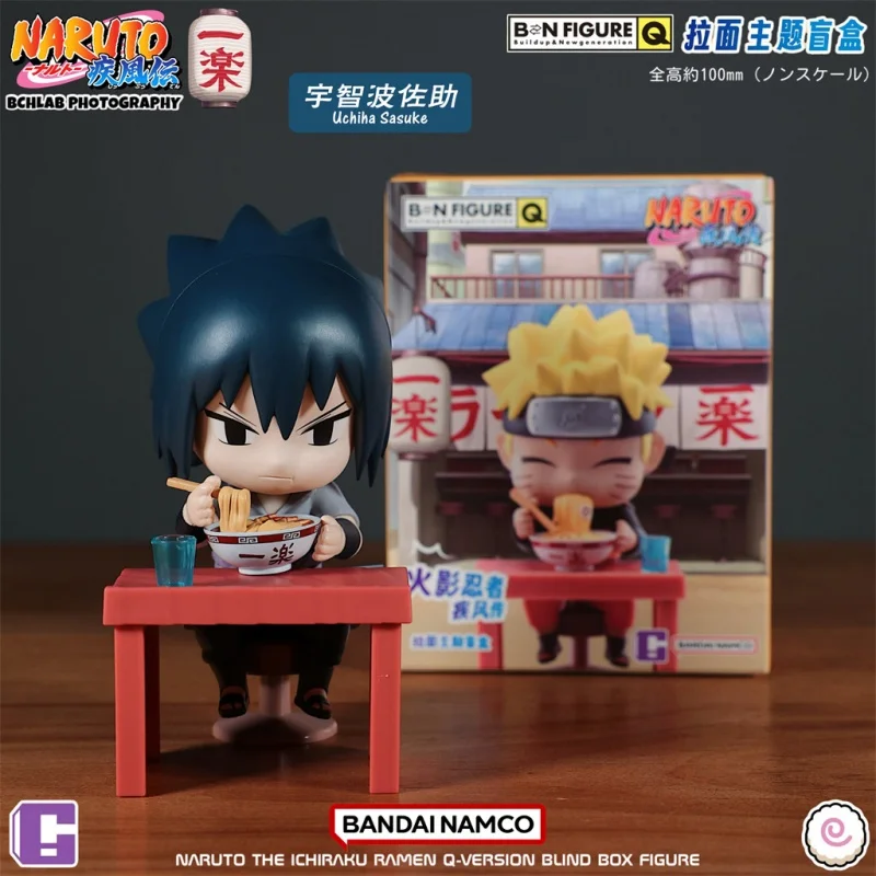 Фото Коллекционная фигурка Bandai Namco Ichiraku Ramen Q Version в слепой коробке, модель аниме-персонажа, украшение для автомобиля, подарок для фанатов на день рождения №3