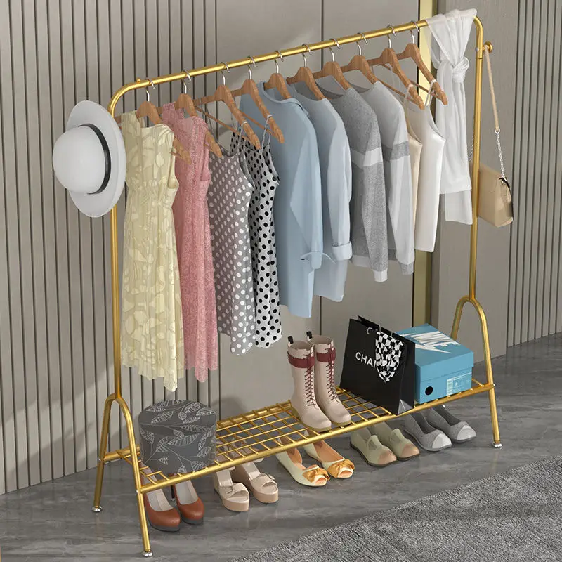 

Подставка-вешалка для одежды с колесами, металлическая современная вешалка, стойка для шляп, напольная стойка, креативная вешалка для мебел...