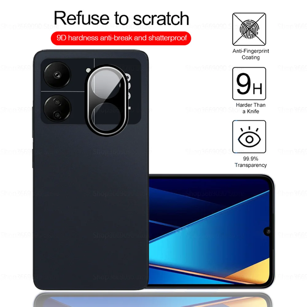 3D защитный чехол для задней камеры 2 шт. Xiaomi Poco C65 Poko c 65 65c Pococ65 закаленное стекло