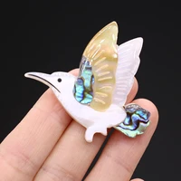 new style brooch pin natural shell birds shaped brooch for women jewelry making diy party wedding clothes accessory
