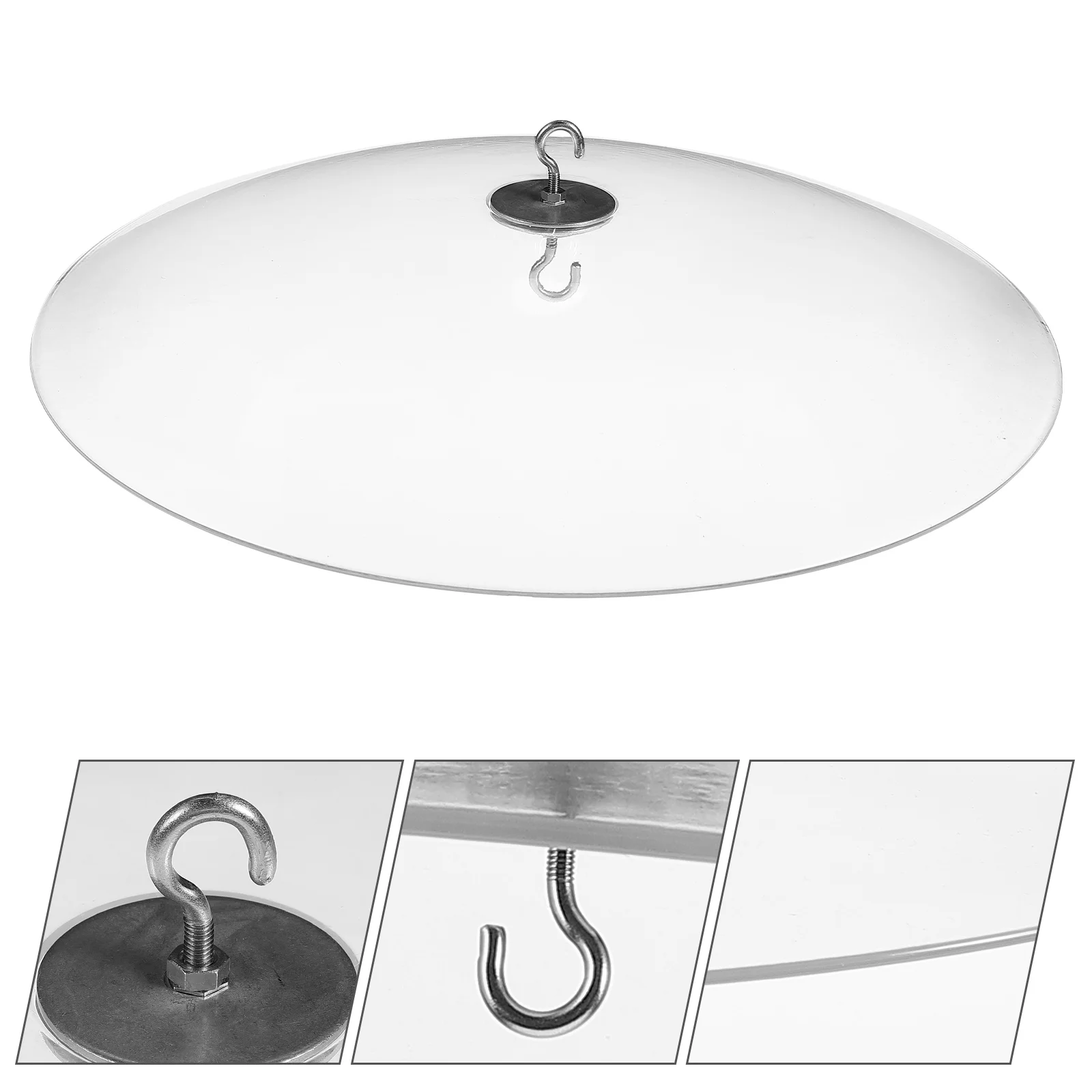 

Humming Bird Feeders Outdoors Cover Hanging Baffle Snow-proof The Birds Protector Dome Iron Hook Plastic