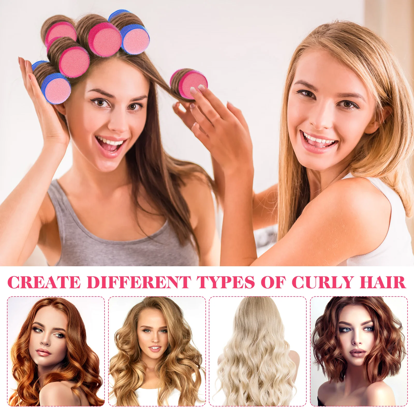 12 шт. губки для завивки волос