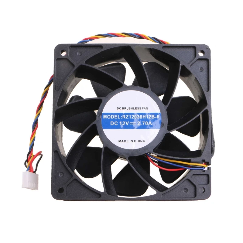 

R9JA 120x38 мм запасной вентилятор охлаждения для RZ12038H12B High CFM охлаждающий вентилятор 6000 об/мин с 6 контактами соединительные аксессуары