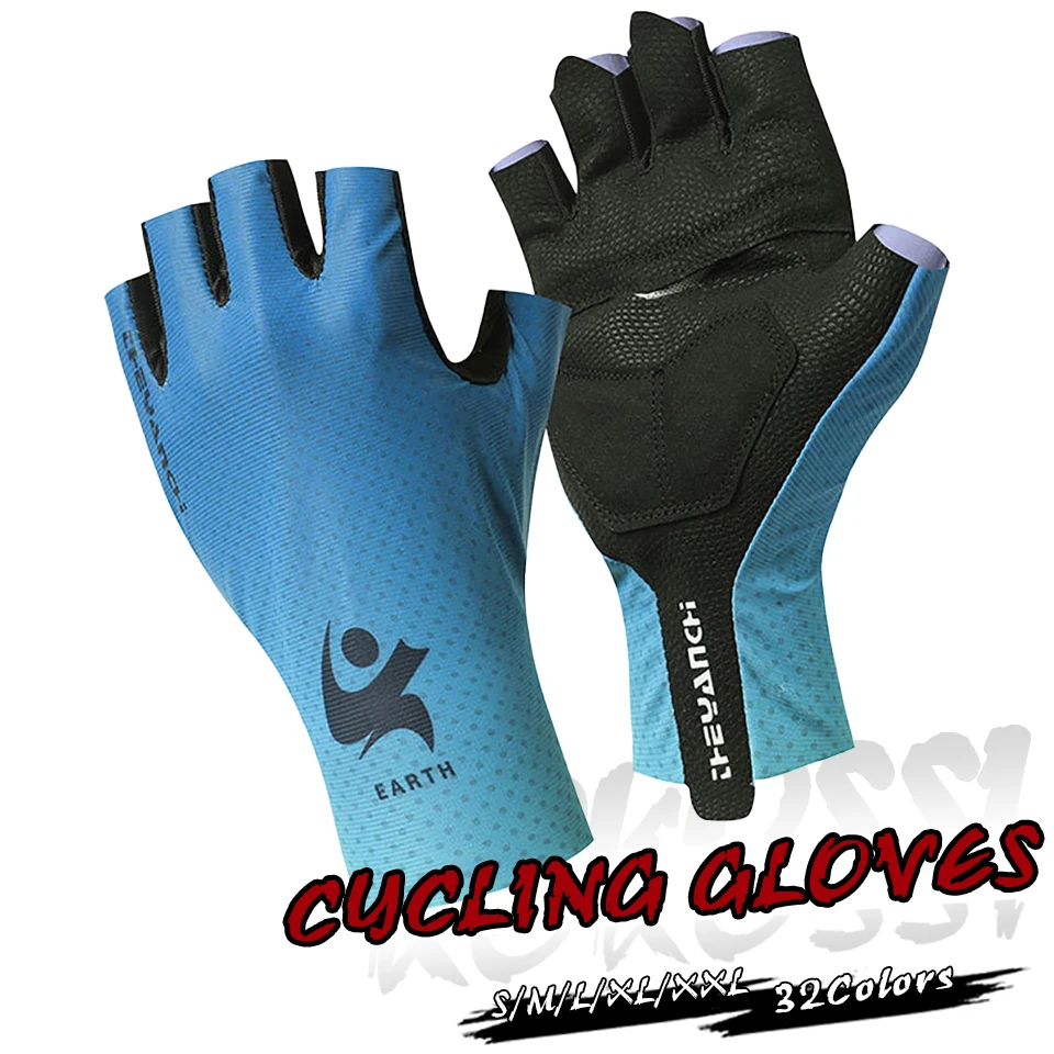 

Велосипедные перчатки KoKossi для мужчин и женщин, дышащие амортизирующие перчатки на полпальца для езды на велосипеде, бега, рыбалки, нескольз...
