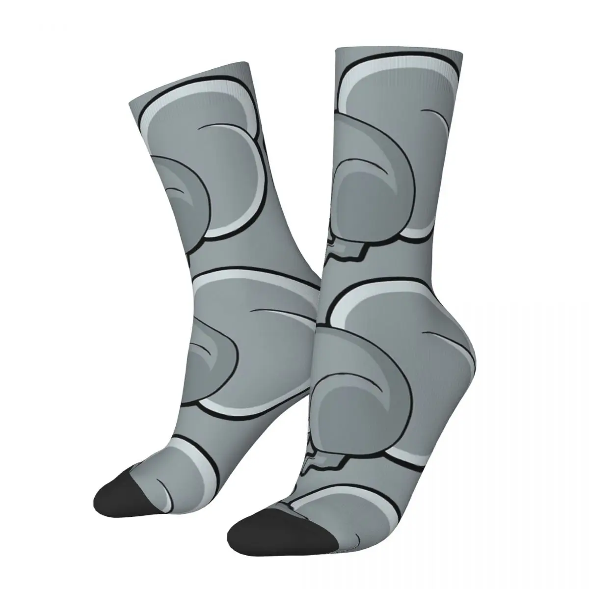 

Hip Hop Vintage Grey Squirrel Crazy Men's Compression Socks Unisex Mouse Harajuku Pattern Printed Funny Novelty Happy Crew Sock