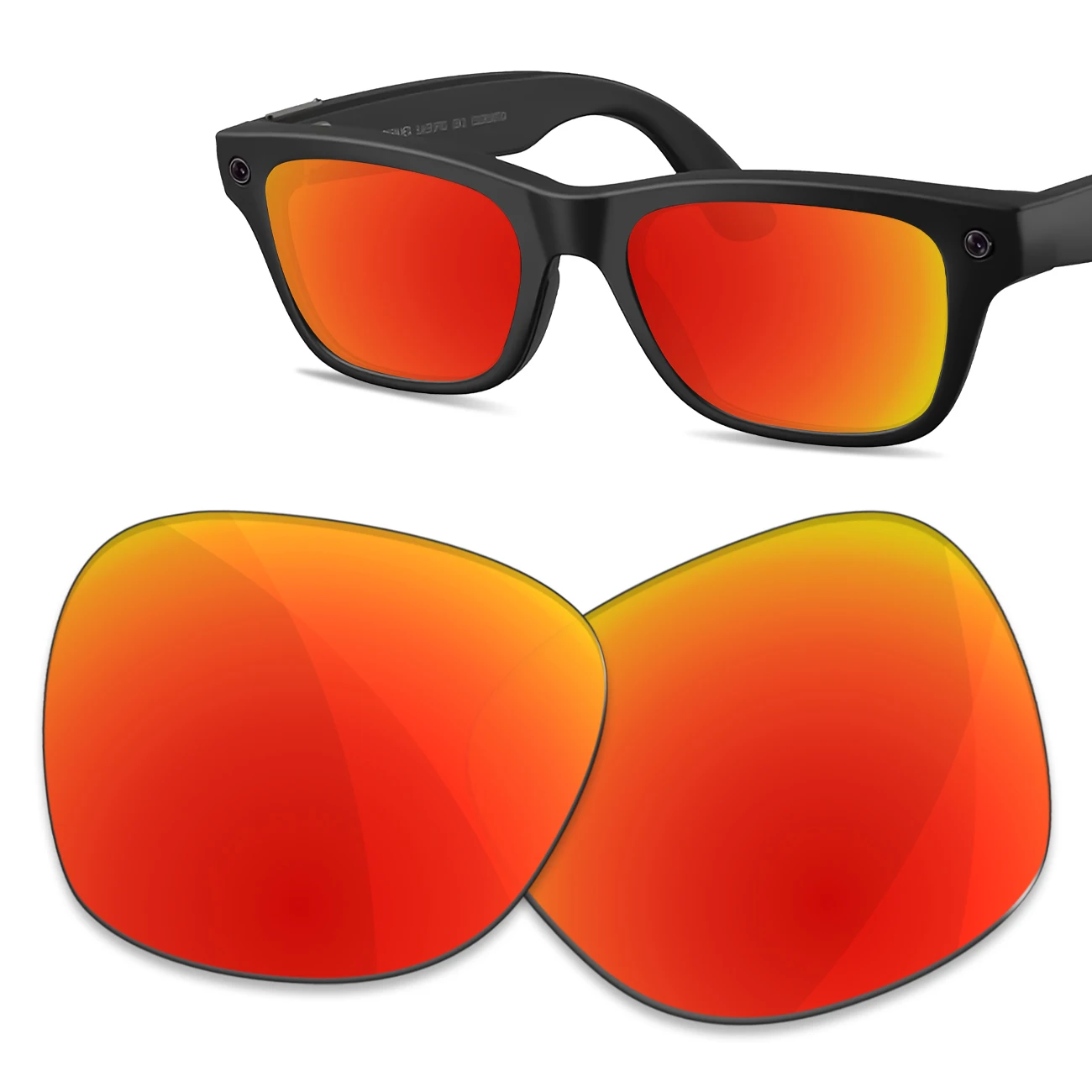 Премиум-сменные линзы для Ray-Ban Meta Blayzer (Gen 2) RW7001, оправа 54 мм – устойчивы к царапинам и имеют 100% УФ-фильтр. (art.: 3920dcedd58e6) - 3920dcedd58e6