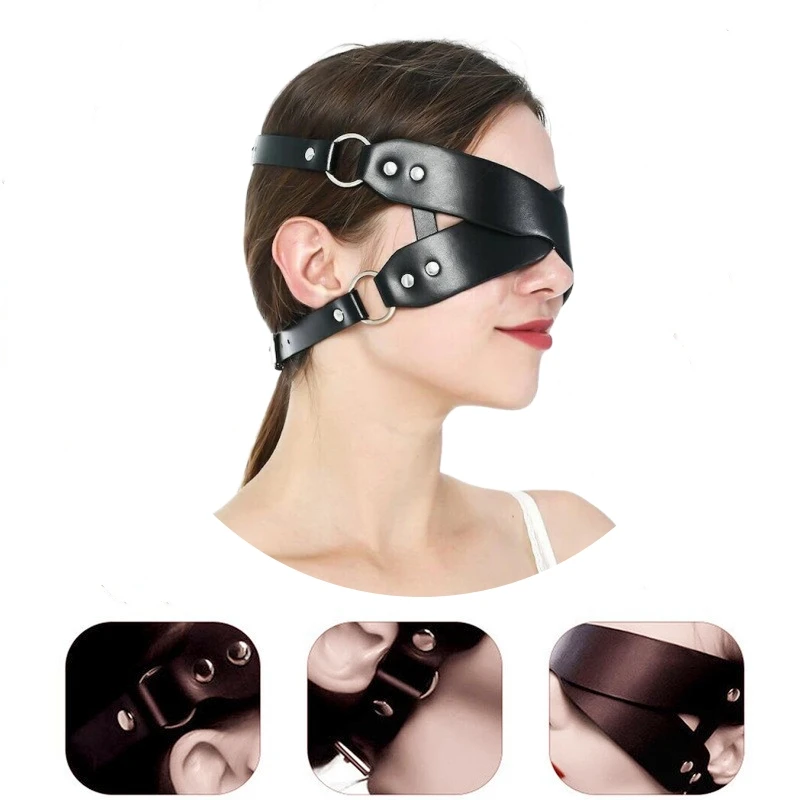 SM секс-реквизит женская сексуальная кожаная маска секс-маска для глаз аксессуары