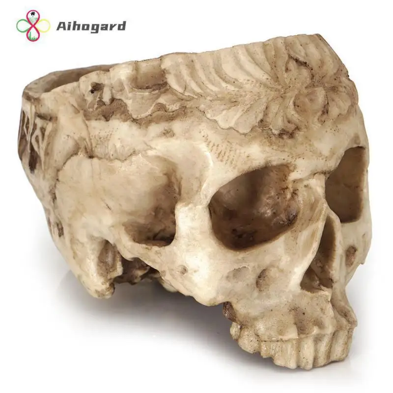 

Skull Resin Desktop Decoration Living Room 18*11.5*13cm Personalized Flowerpot Pot And Planting Fleshy Flower Pot Succulents
