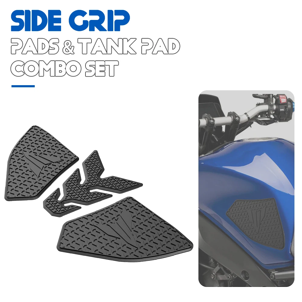 

Боковые захваты и коврик для бака комбинированный набор для Yamaha MT-09 MT09 MT 09 MT09SP MT 09 SP 2021-2022-2023 боковой топливный бак мотоцикла