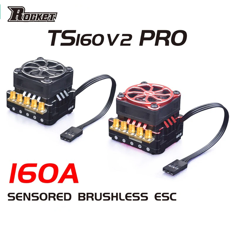 

Turbo TS160 V2 PRO 160A Brushless Speed Controller Sensored ESC Programmer Card for 1/10 RC Car XeRun V10 G3R V4S V5R V4R Motor