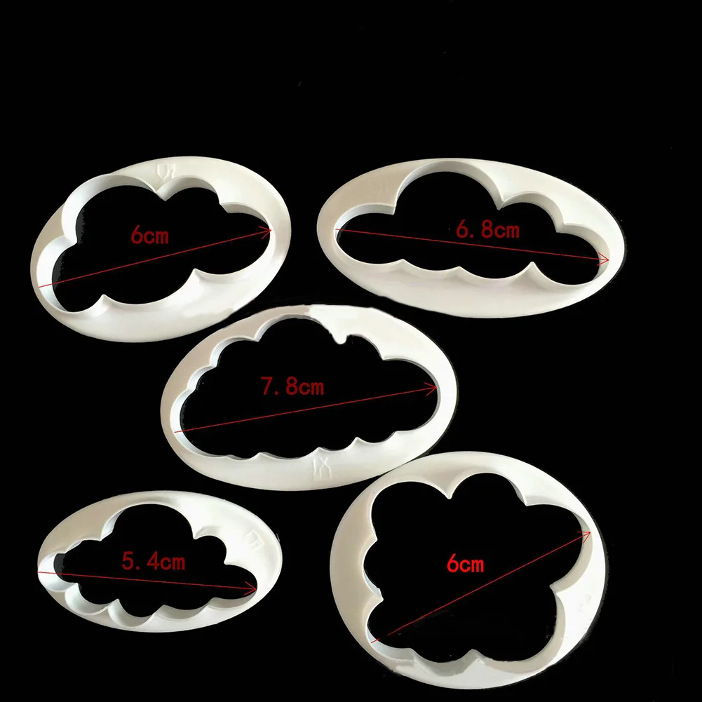 

Brand New Mold Baking Cloud Shape Cookie Cutter Decorative Fondant For Cake Made Replacement Spare Parts Tools