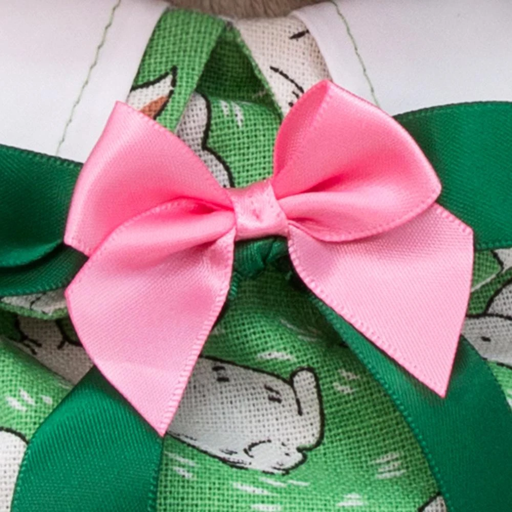 Мягкая игрушка Budi Basa Basik &amp Co Зайка Ми Большой в зеленом комбинезоне с кроликами |