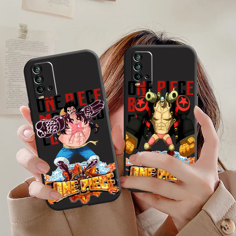 

ONE PIECE Anime Cartoon Phone Case For Xiaomi Redmi 7S 7 7A 8 8A Note 8 2021 7 8 8T Pro ShockProof Liquid Silicon Protective