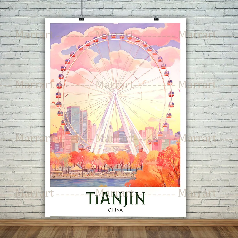 Принт Берлин Писа Одинapore Насторы Стотgart Сидней Таиланд Модный город путешествие