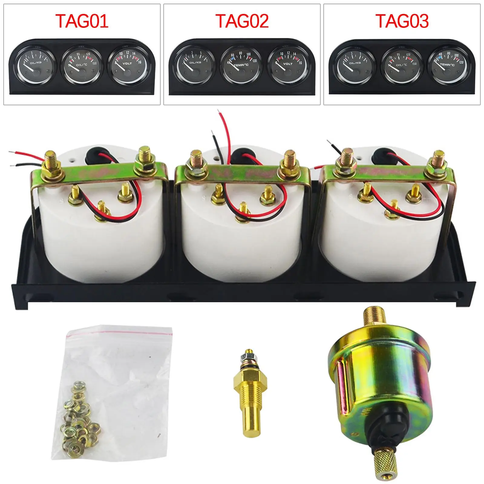 

Прибор для измерения температуры воды и масла, 2 дюйма, 52 мм, 40-120 °C