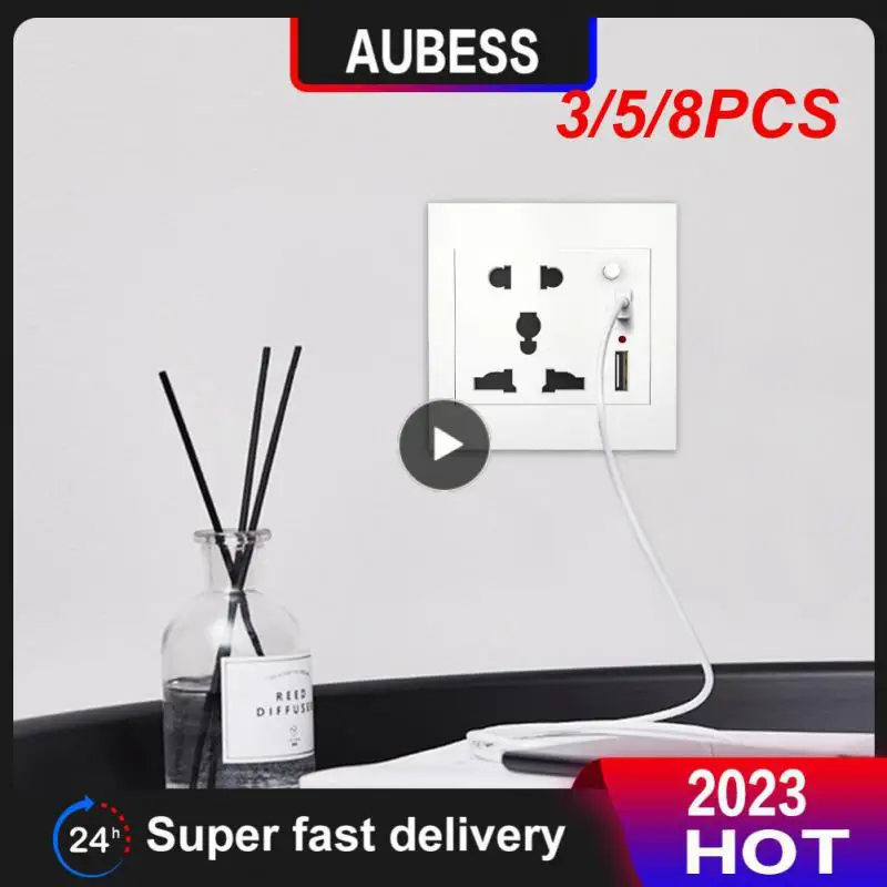 

3/5/8PCS Universal 2100mA 5V 2 USB Wall Socket AC 110-250V Home Wall Charger 2 Ports USB Outlet Power Charger For Cellphone New