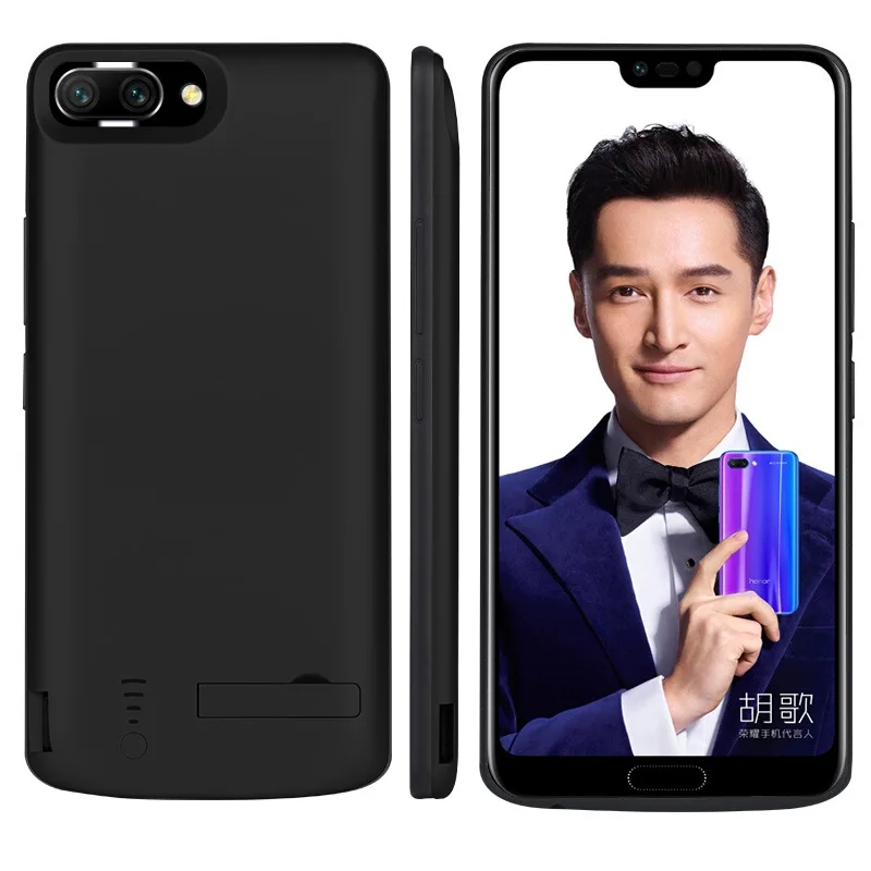 

6500mAh Shockproof Battery Charger Case For Huawei Honor 10 Silicone Backup Battery case Slim power bank USB Charging Back Cover