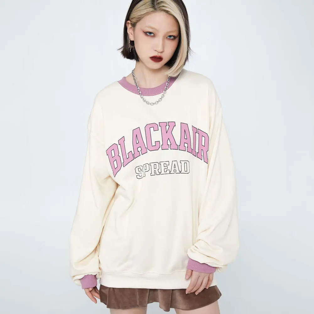 

Woman Clothes Sweatshirts Wash Watermark Letters Tops Spring Streetwear Harajuku Casual Pullover Oversized Women Sweetshirts