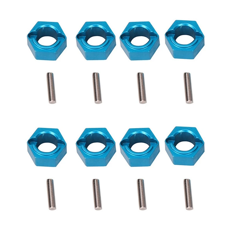 

8X A949-11 Aluminum Hexagon Wheel Hex Seat Mount Hub Pins 7Mm Upgrade Parts For Wltoys 1/18 A949 A959 A969 A979 K929