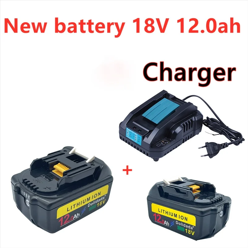 

Аккумуляторная батарея Makita bl1860, 18 в, 12000 мАч, литий-ионный аккумулятор bl1840, bl1850, bl1830, bl1860b, LXT 400 + зарядное устройство