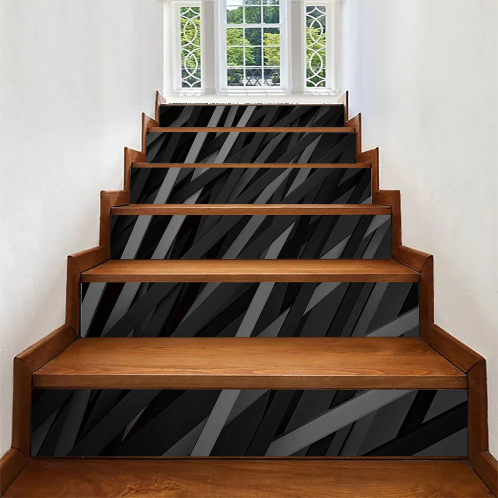 

1 Set Stair Stickers Removable Decoration Adhesive DIY Stair Riser Stickers