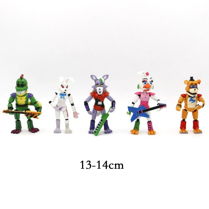 5 шт./компл. экшн-фигурки пять ночей у Фредди FNAF серия поломки безопасности Бонни