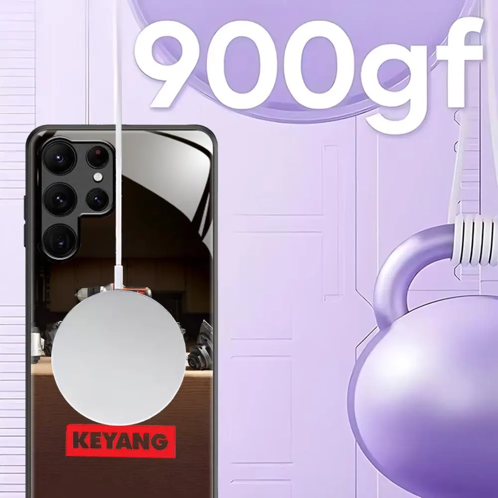 Фото Чехол Keyang для Samsung S26 S25 S24 S23 S22 S21 S20 Plus Ultra, стеклянный магнитный чехол №2
