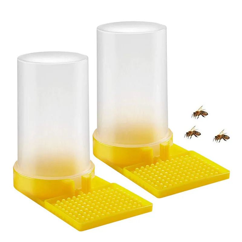 

2pcs Beekeeping Bee Feeder Honey Bee Feeders Feeding Drinker Drinking Water Waterer Bottles Cups Bees Tools Supplies Agriculture
