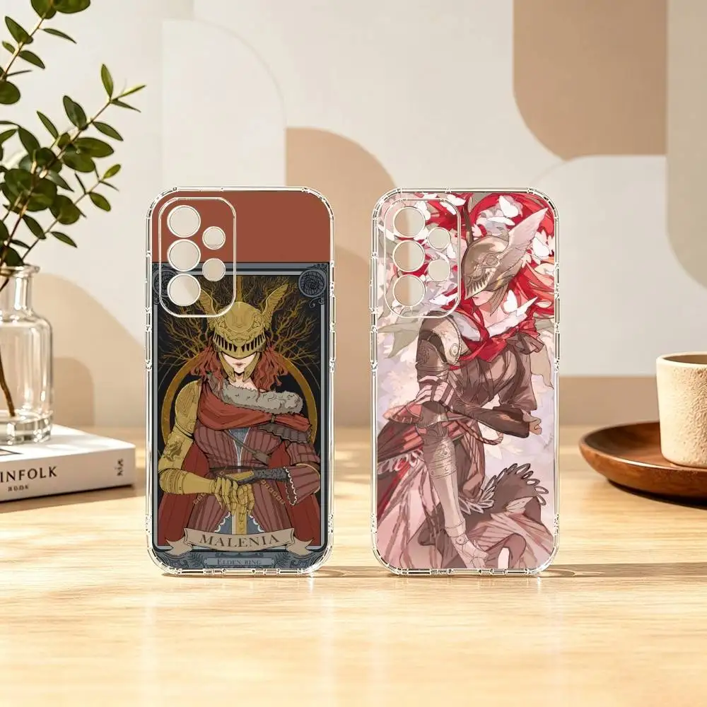 Фото Чехол для телефона Game E-Elden Ring Malenia (подарок) для Samsung S25, S24, S21, S22, S23, S30, Ultra, S20, Plus, FE, прозрачный №1