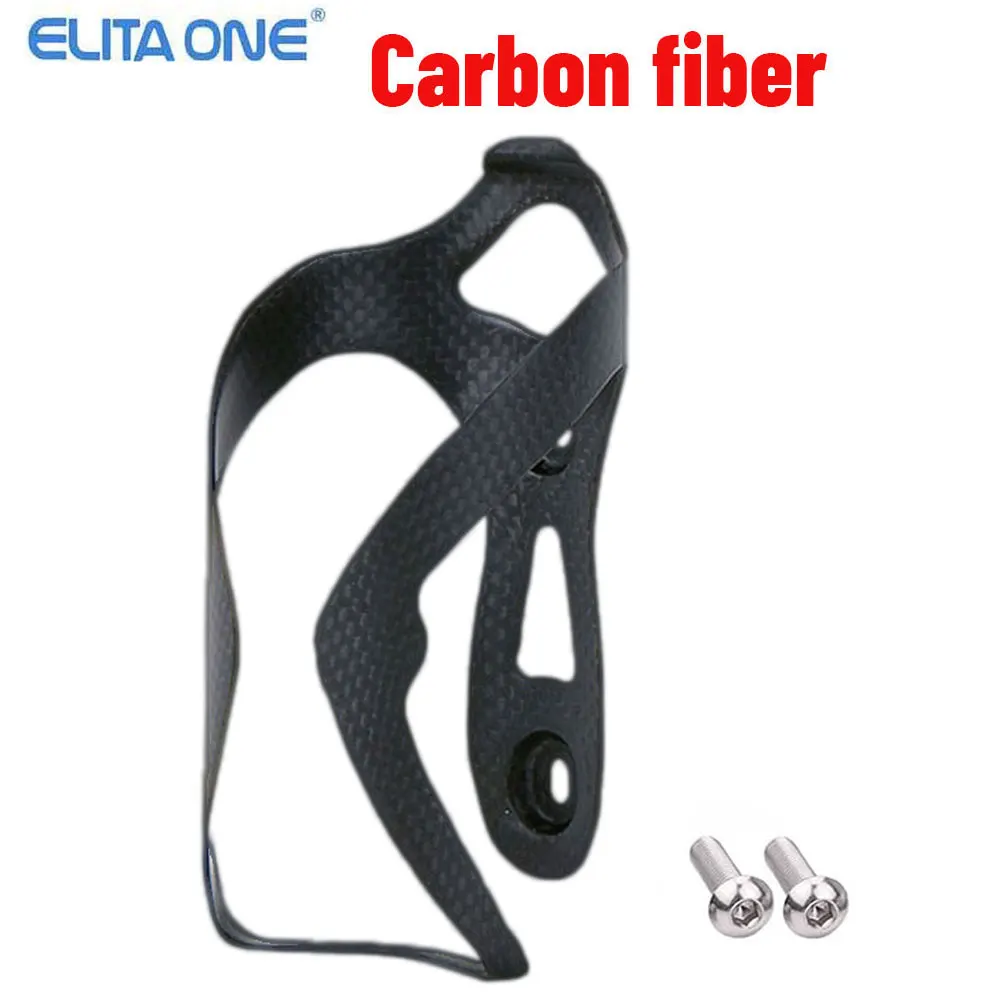 ELITA ONE MTB Bicycle Water Bottle Holder Carbon Fiber Road Bike Bottle Can Cage Bracket Cycling Drink Water Cup Rack