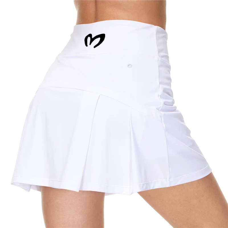 Women's sports tennis skirt, golf skirt, fitness shorts, quick drying sports shorts, sports running high waisted yoga shorts