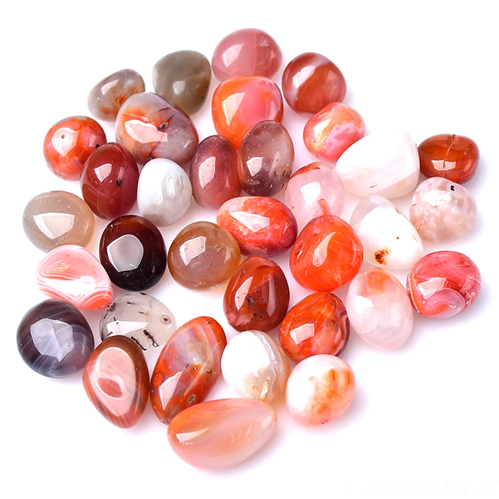 

50g Natural Agate Tumbled Stone/Lucky Reiki Healing Stones/Decorative Polished Rocks for Home Decor Spiritual Meditation Gift