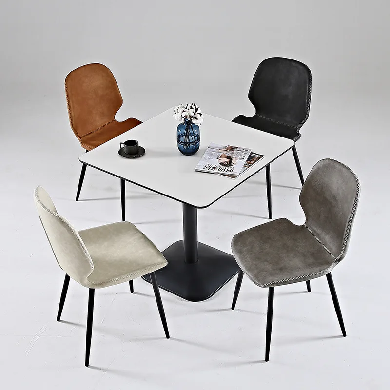 

Dining Chair Home Light Luxury Nordic Chair Modern Minimalist Desk Stool Restaurant Backrest Soft Foreskin Chair
