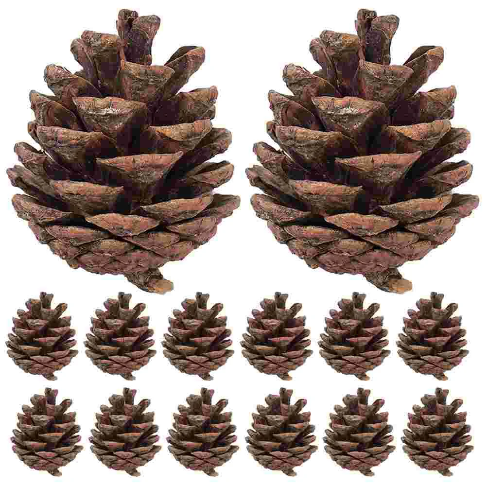 

30 Pcs Pine Cones Christmas Adornment Party Ornament Ornaments Decor Wreath Making Supplies Tree Decorations DIY Rustic