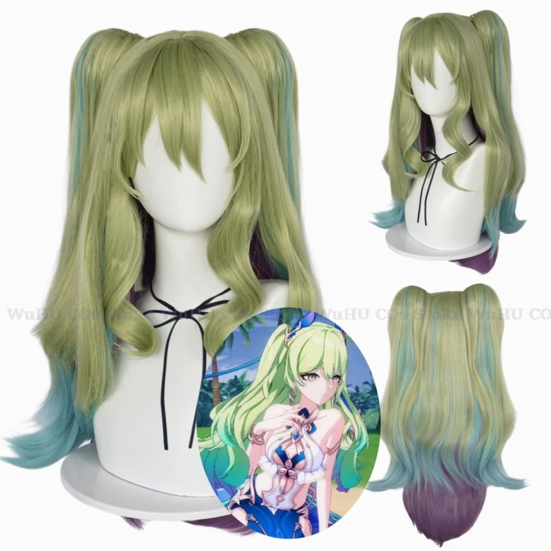 Игра Honkai Impact 3rd Mobius Cosplay модные парики унисекс купальник парик серьги Хэллоуин