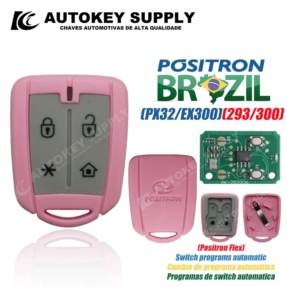 Autokeysupply AKBPCP125AT PX42 PXN42 дистанционный ключ сигнализация 4-кнопочная система двойная