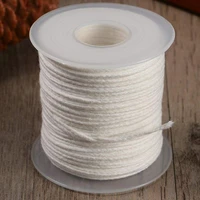 1 roll 200 feet 61m white candle wick cotton candle woven wick for candle diy and candle making