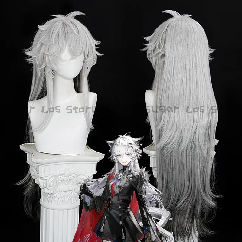Игра Arknights Lappland The Decadenza парик для косплея серый черный градиент длинные волосы