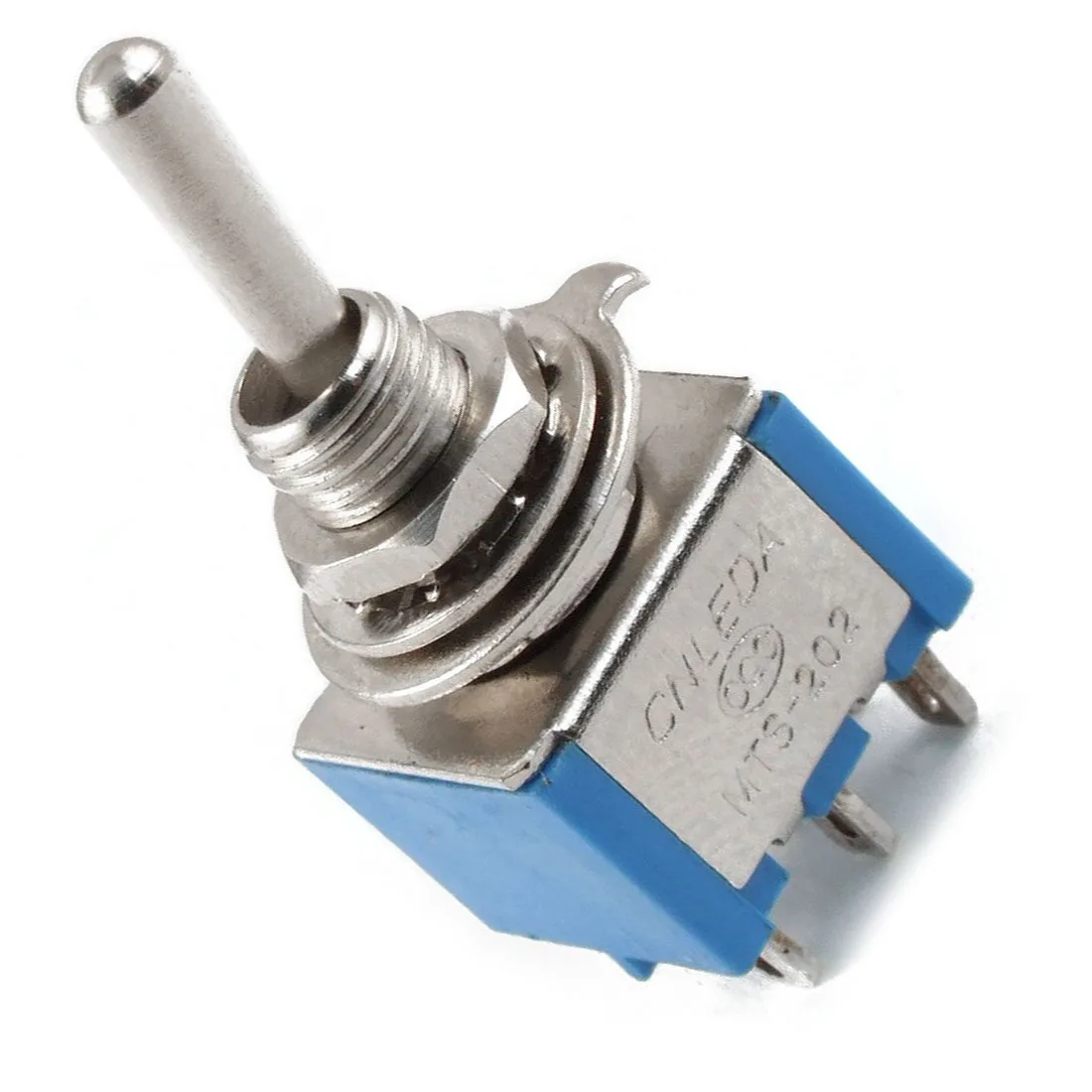 AC 3A/250V 6A/125V 6-контактный DPDT On/On 2-позиционный мини-тумблер синий