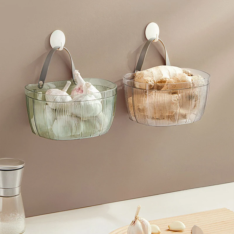 Кухонная корзина для хранения большой емкости прочная несущая с ручкой