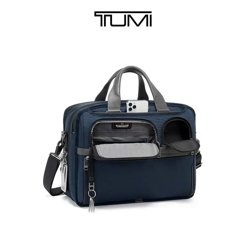 Tumi Alpha 3 Series Business Work Commuter Expandable Notebook Computer Briefcase Casual Shoulder Fashion Handbag