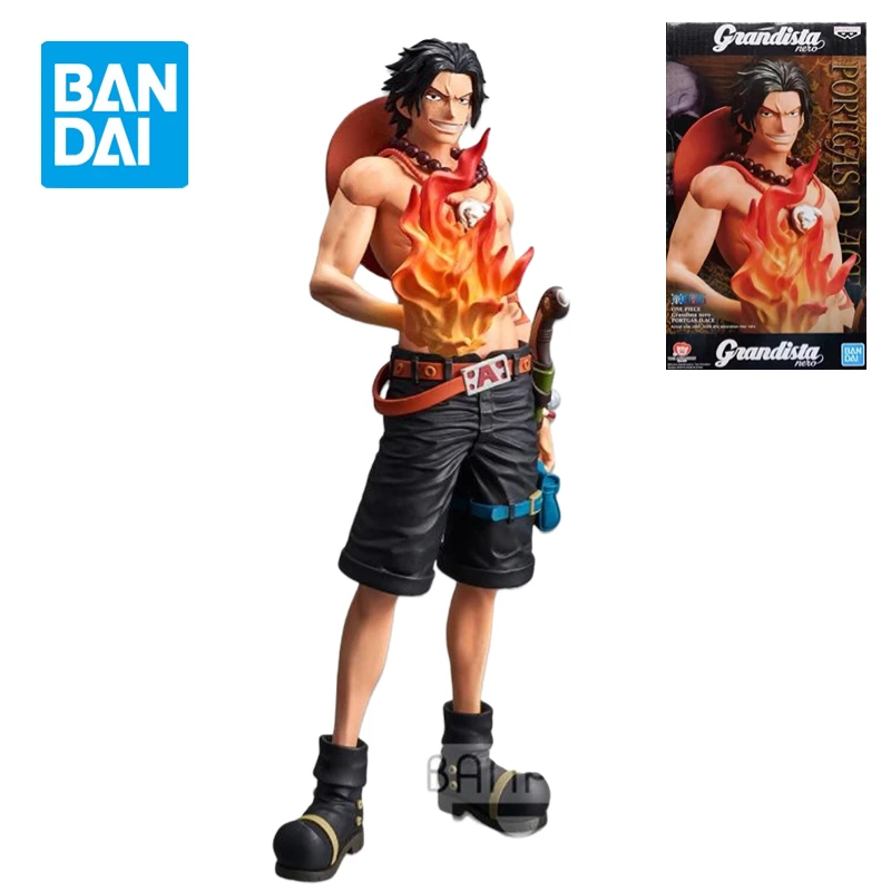 

Bandai Original Figure Anime Peripherals ROS Ace Grandista nero One Piece Toy Gift Collectibles Model