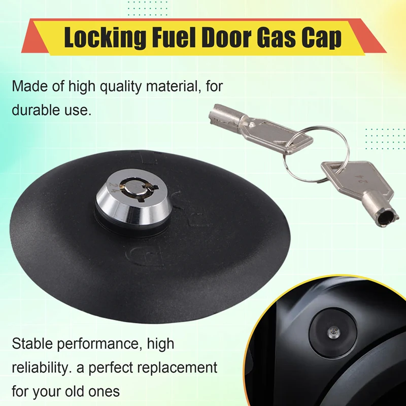 Для Ford F150 Raptor 2015-2022 Запирающаяся крышка топливной двери с замком пробки BU5Z-9C-268A