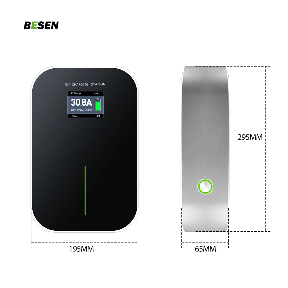 Зарядное устройство для электромобилей 7 кВт 22 16-32A APP OCP 4G/Ethernet тип 1/2 GB/T 220/380 В